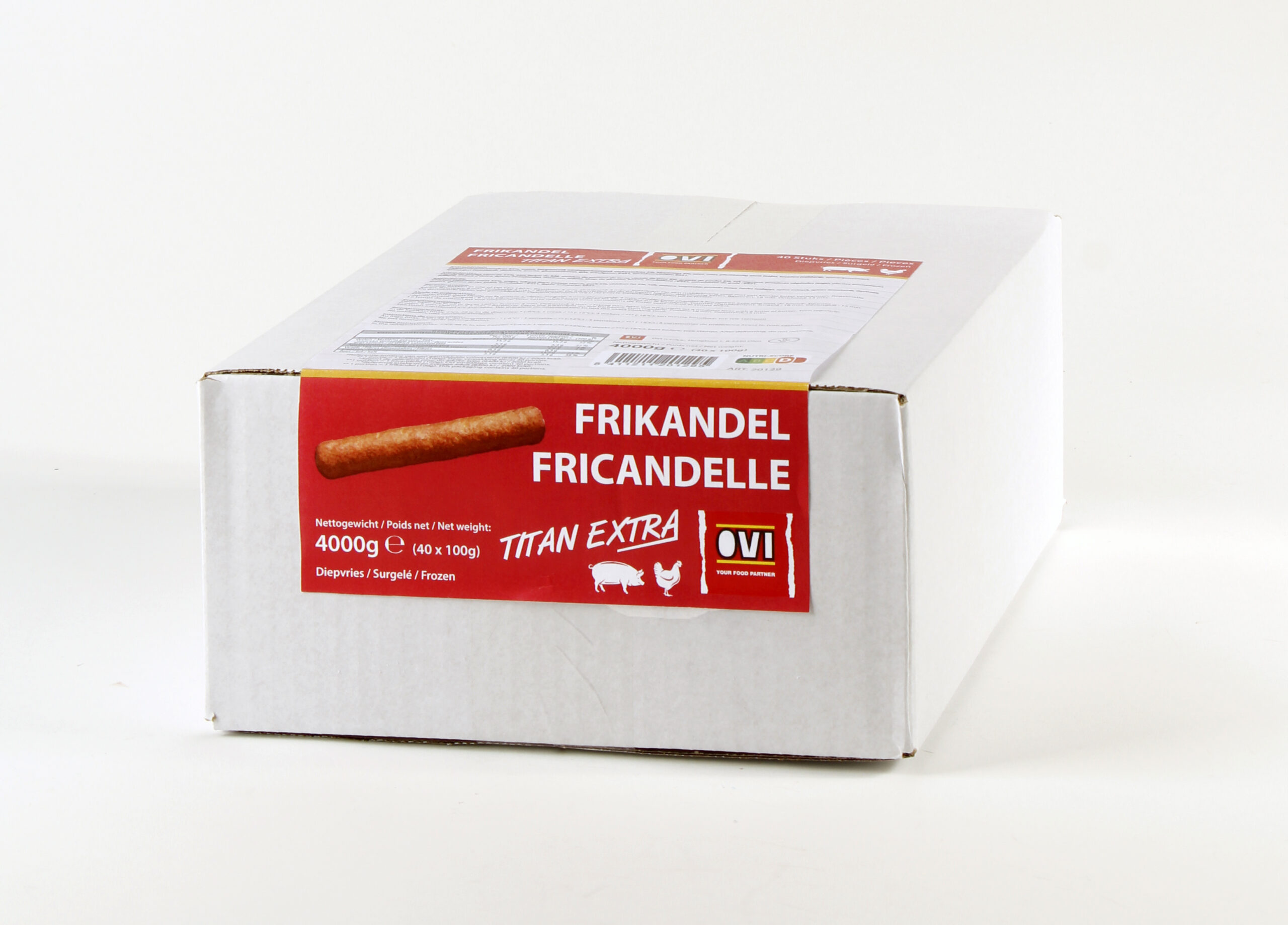 20129 Frikandel TItan Extra 40 X 100g OVI (1)