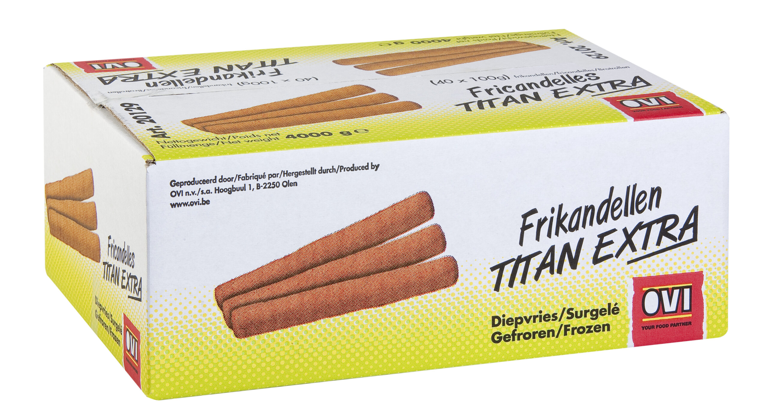Frikandellen Titan Extra 40 x 100 g OVI