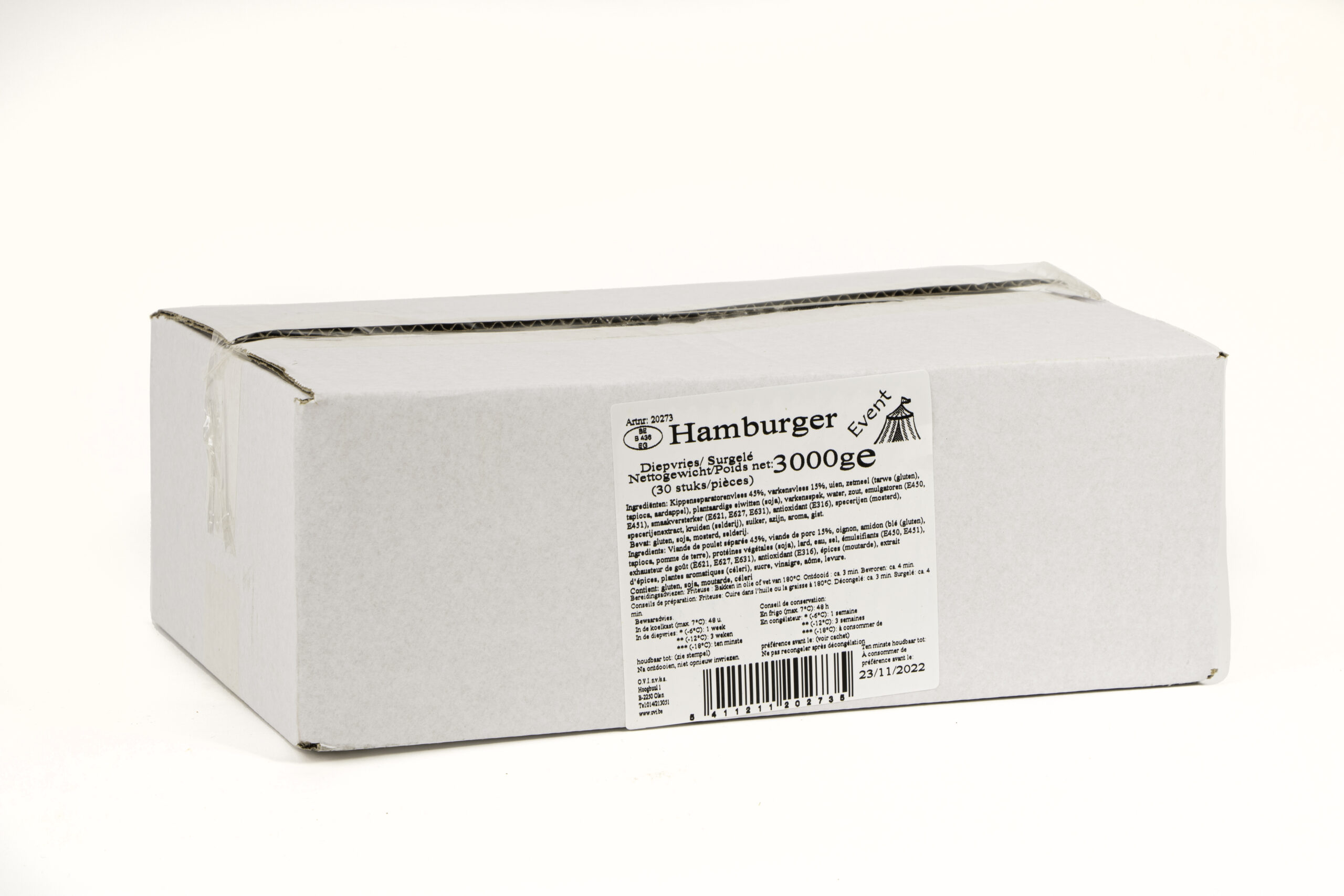 Hamburger 30 x 100g OVI EVENT