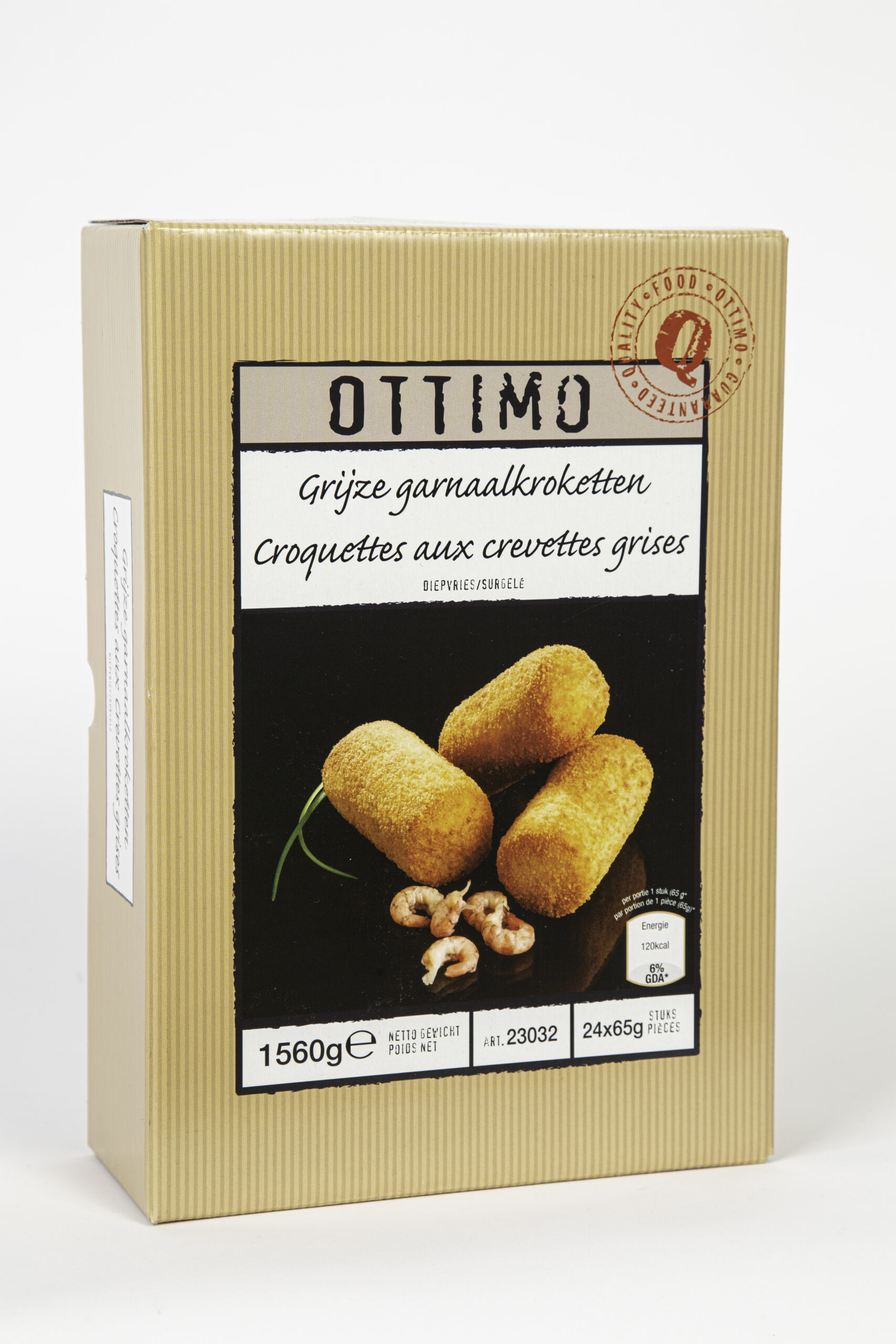 Grijze garnaalkroketten 24 x 65g OTTIMO