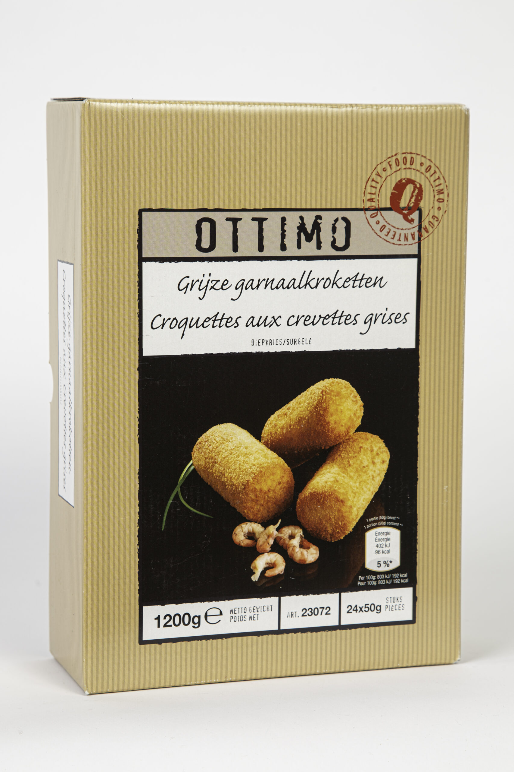 Grijze garnaalkroketten 24 x 50g OTTIMO