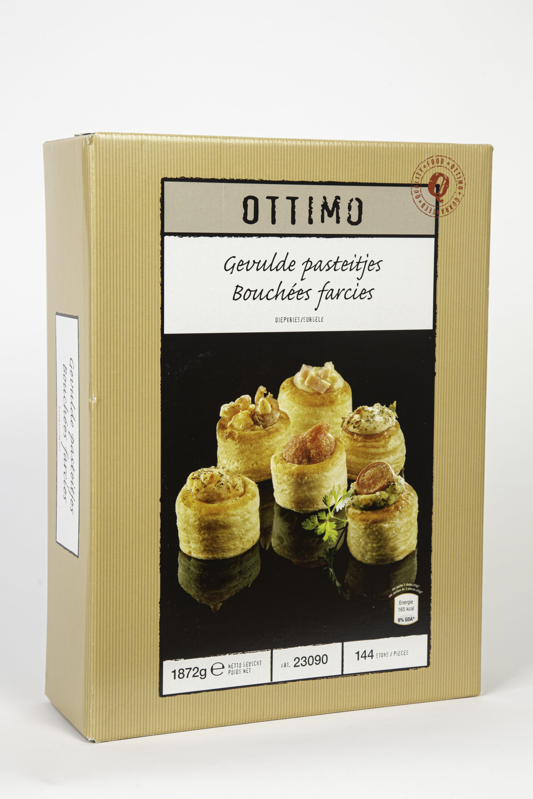 Gevulde pasteitjes 144 st. (1072g) OTTIMO