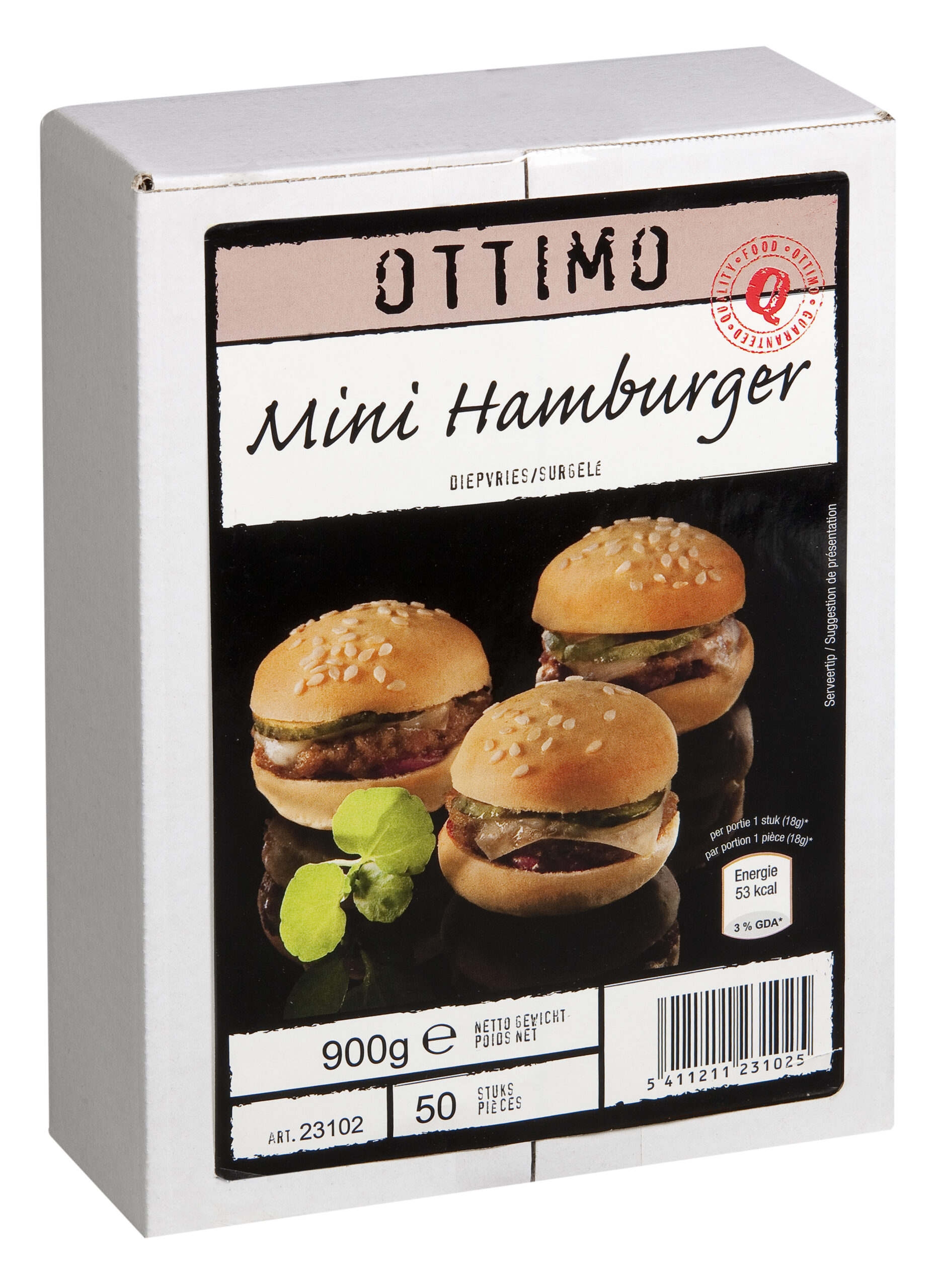 Mini hamburger 50 x 18g OTTIMO