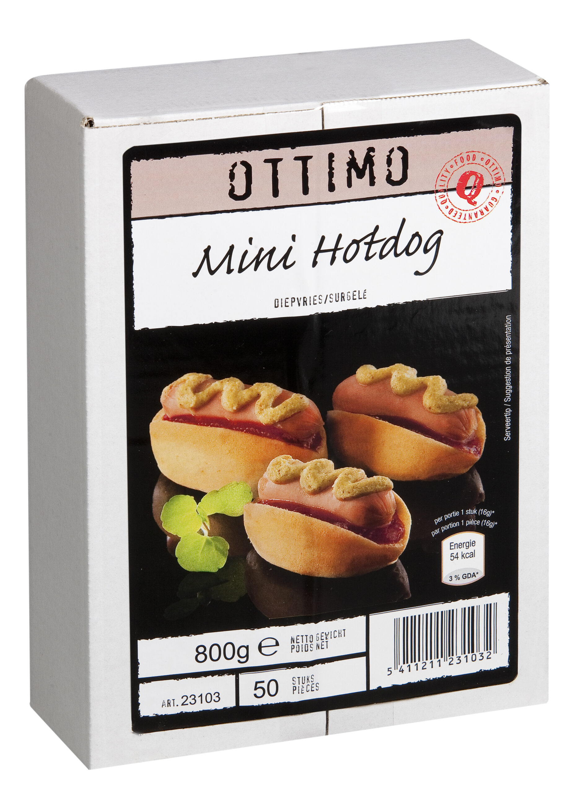 Mini hotdog 50 x 16g OTTIMO