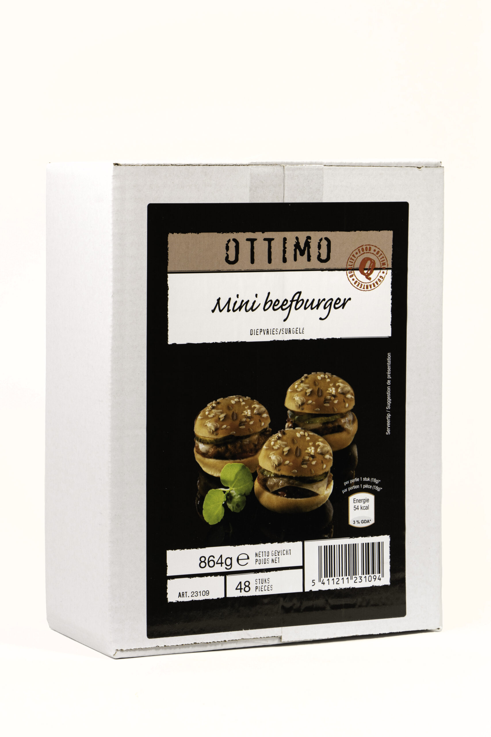 Mini beefburger 48 x 18g OTTIMO