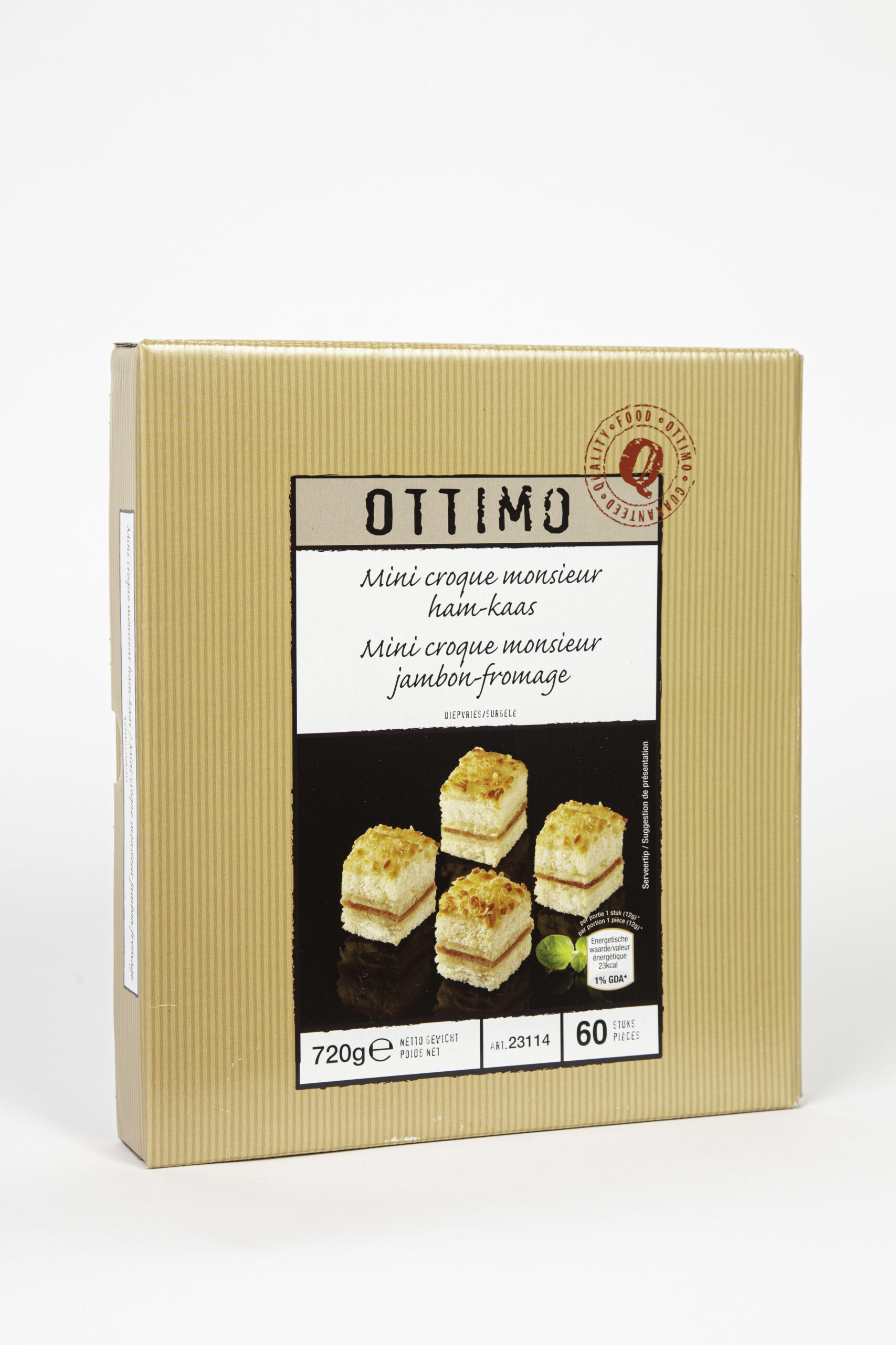 Mini croque monsieur ham-kaas 60 x 12g OTTIMO