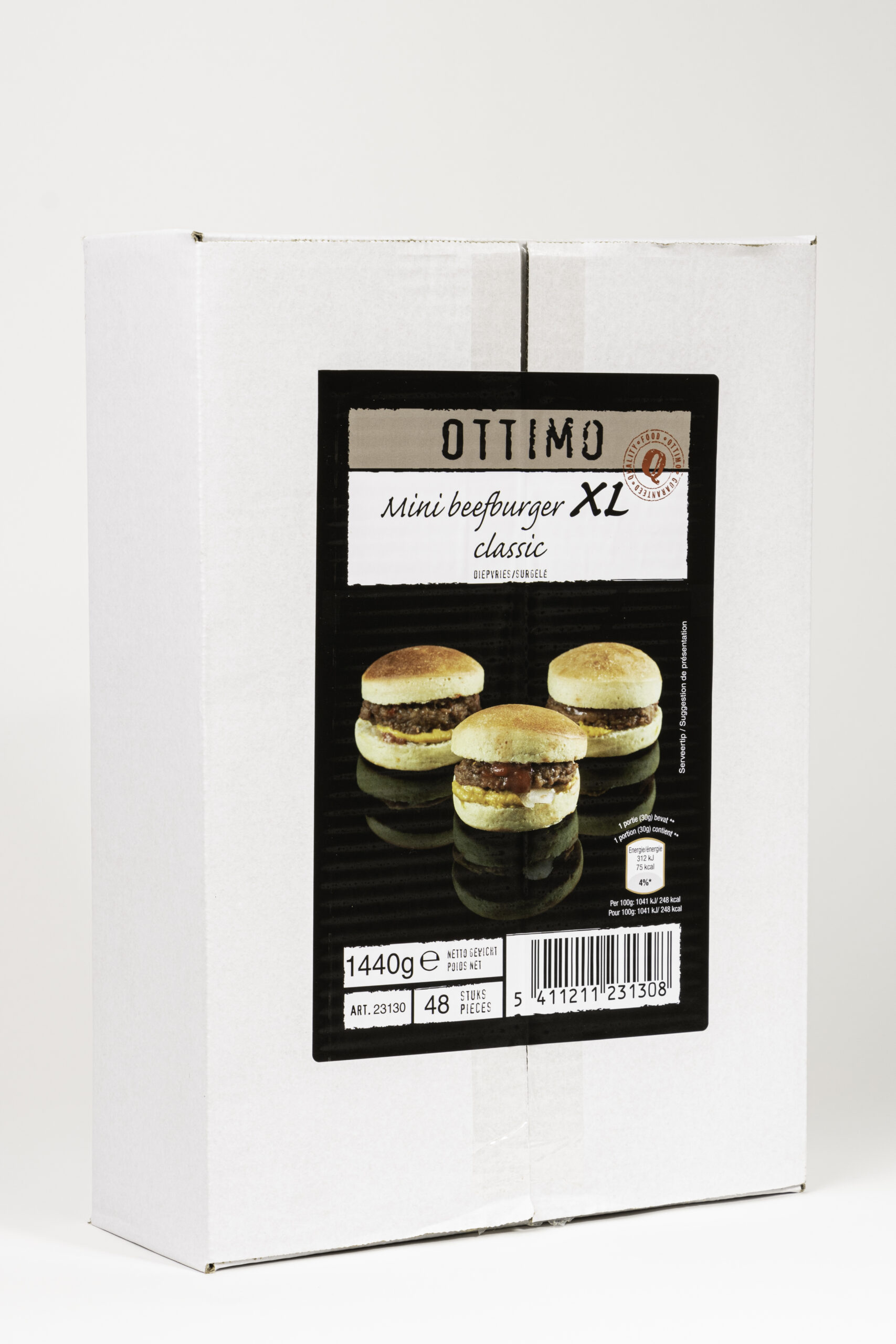 Mini XL beefburger 48 x 30g OTTIMO