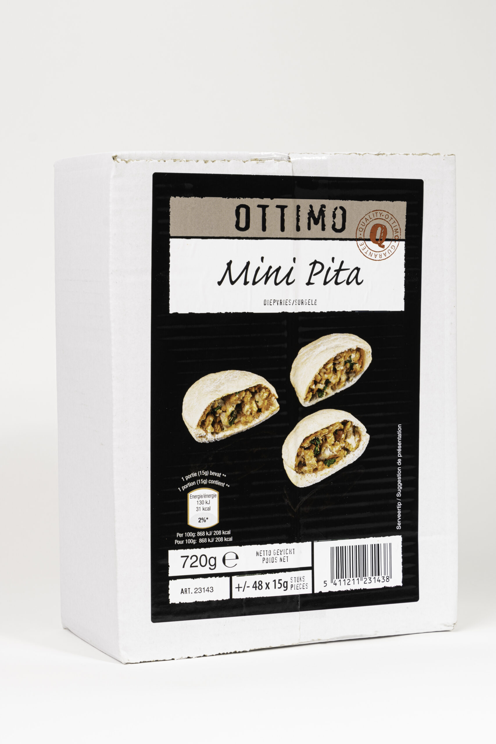 23143 Mini pita 48 x 15g OTTIMO_packshot