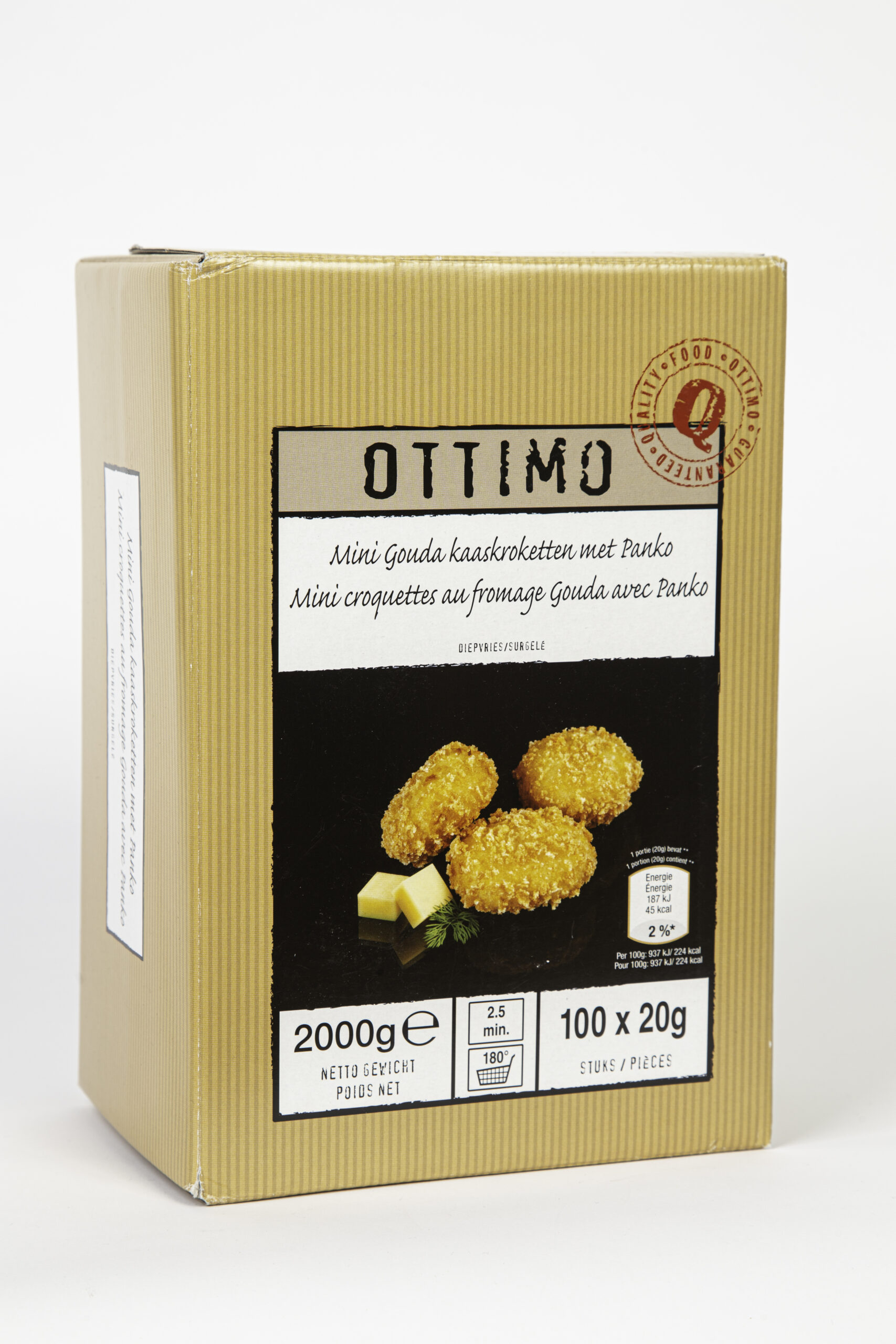 Mini Gouda kaaskroketten met Panko 100 x 20g OTTIMO