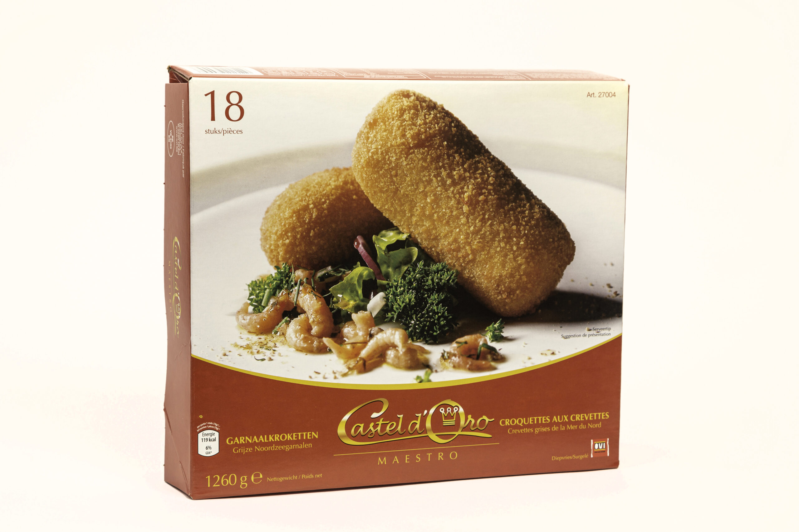 Garnaalkroketten 18 x 70g CASTEL D'ORO