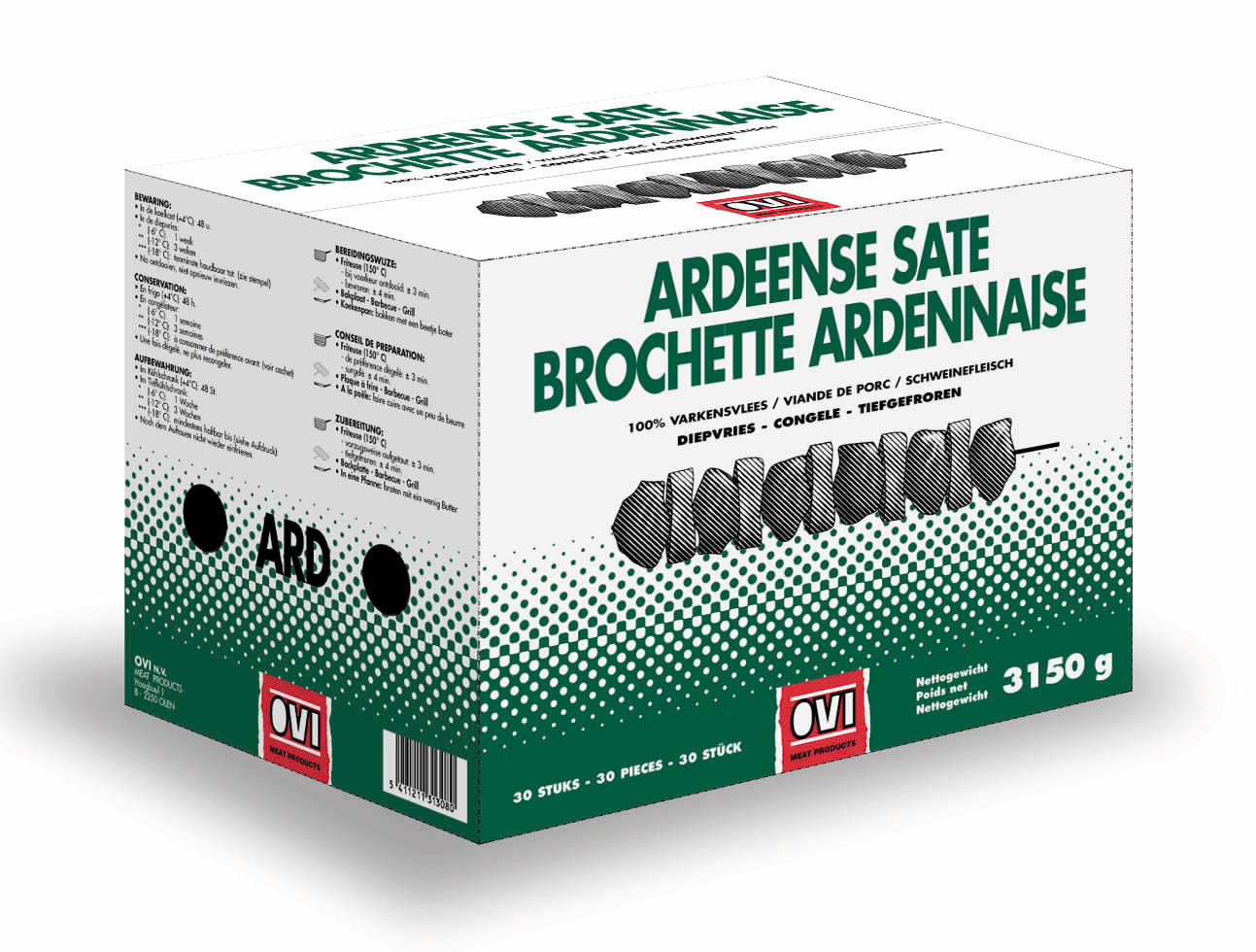 Brochette Ardennaise 30 x 105g OVI