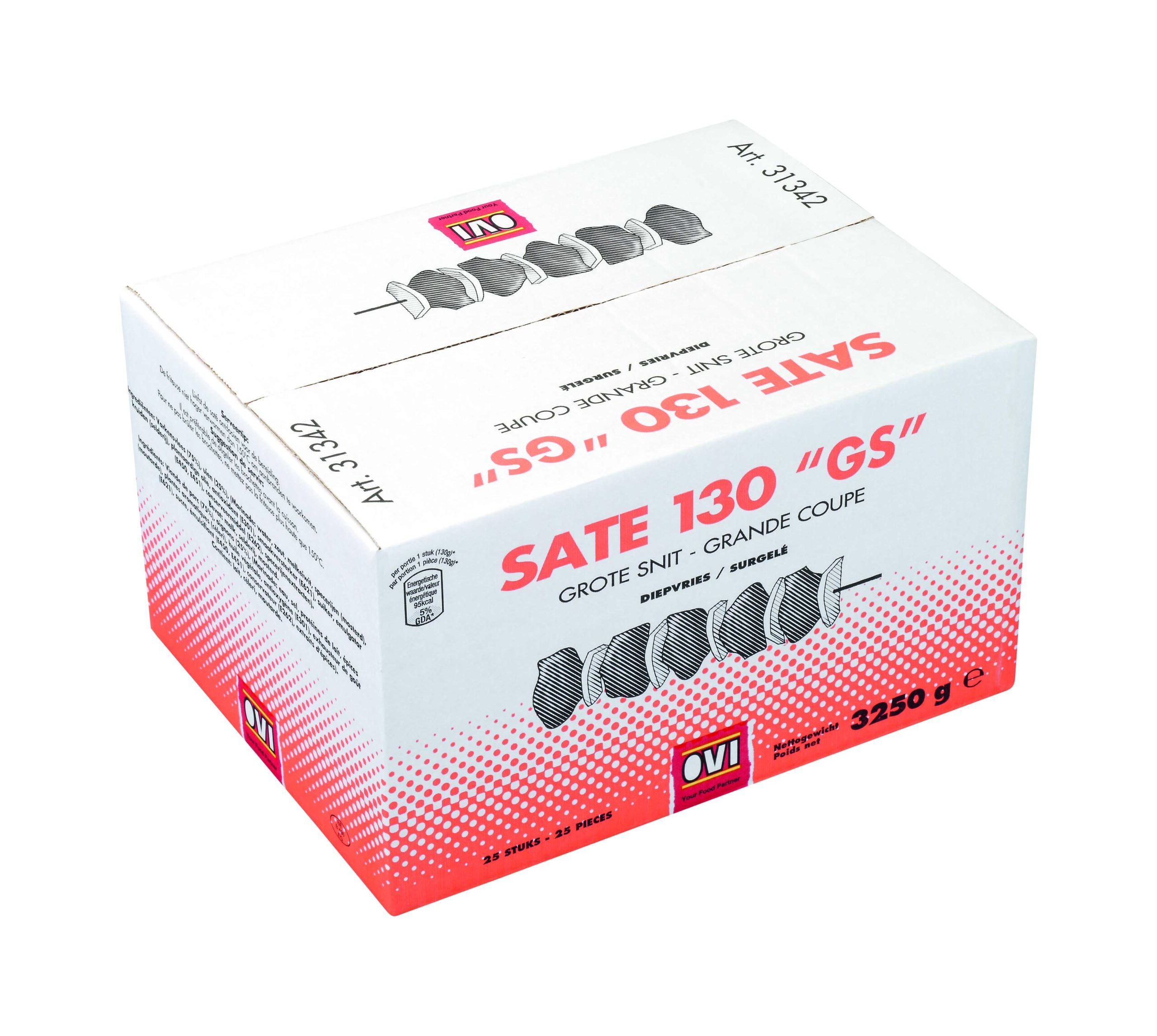 Brochette d'oignon grande coupe 25 x 130g OVI