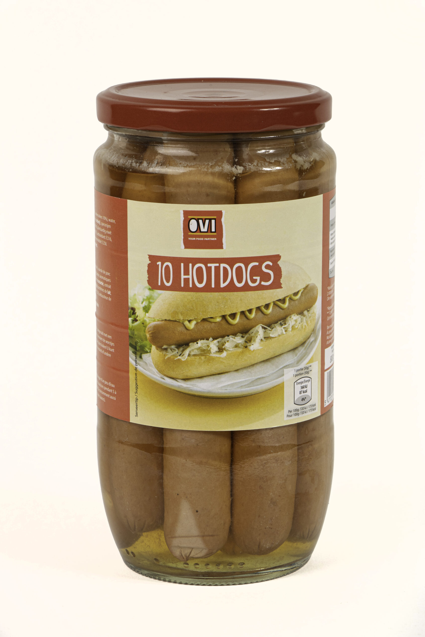 40150 OVI Hotdogs 10 X 50g