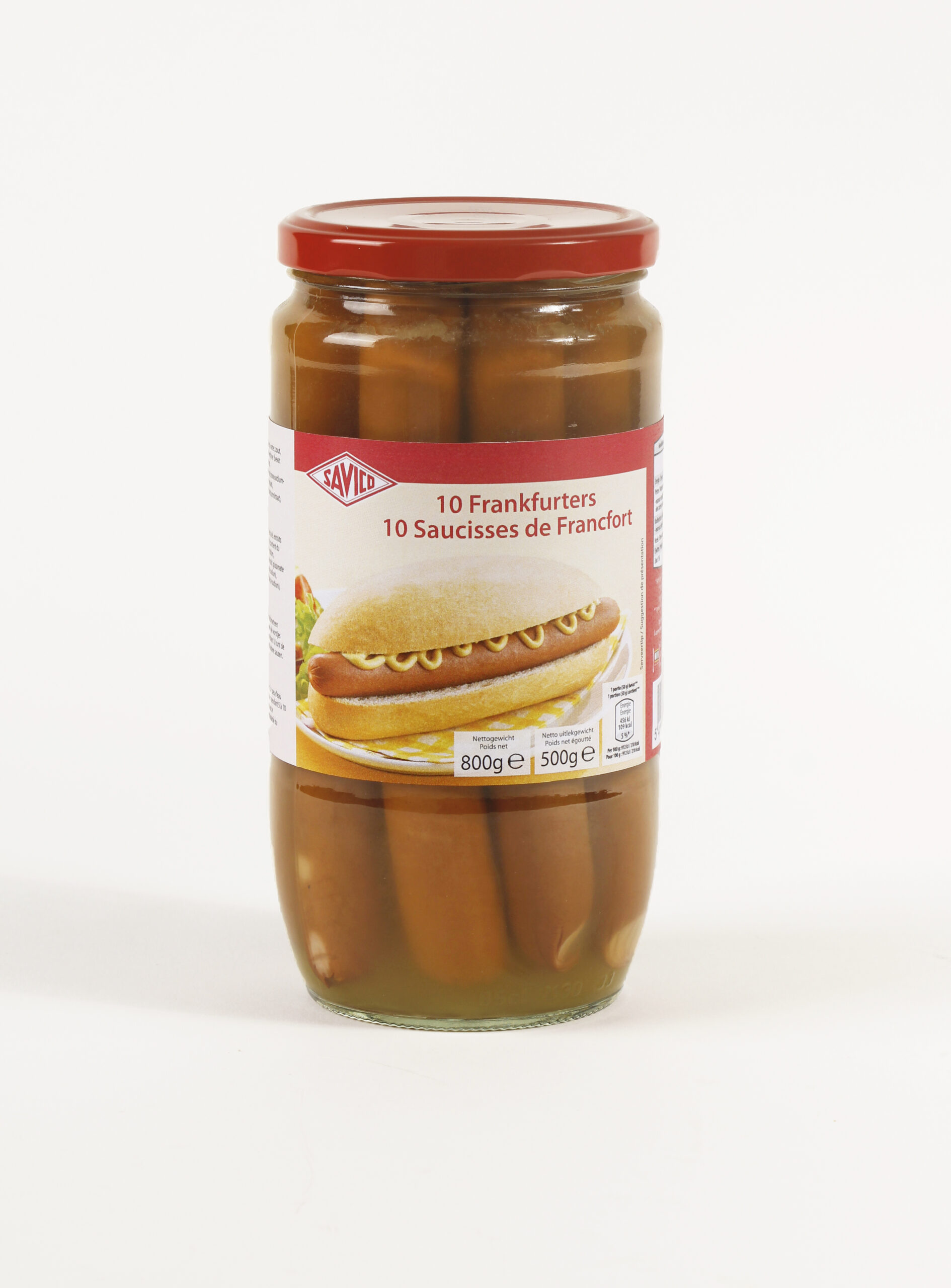 Frankfurter worstjes 10 x 50g SAVICO