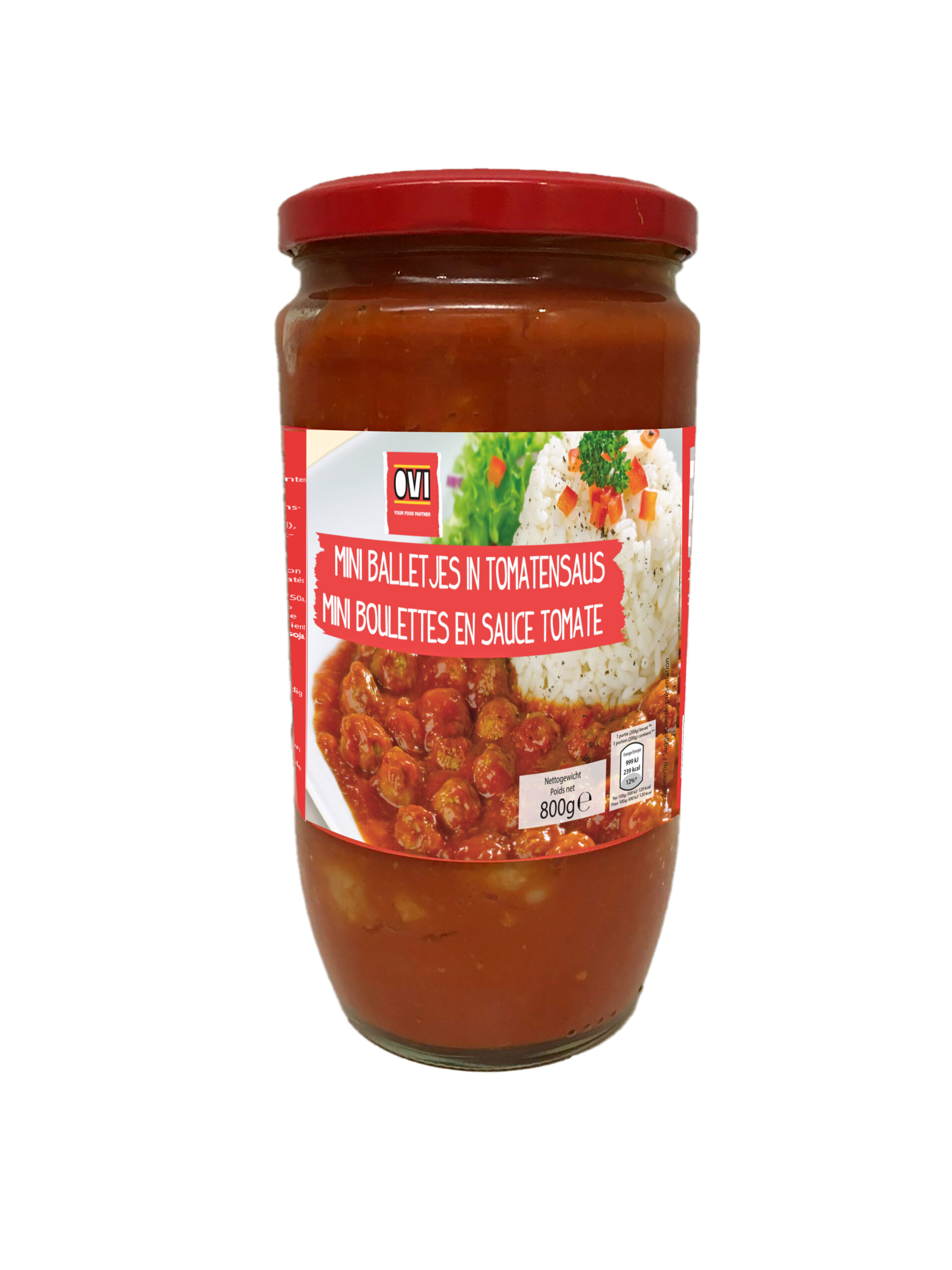 Mini vleesballetjes in tomatensaus 800g OVI