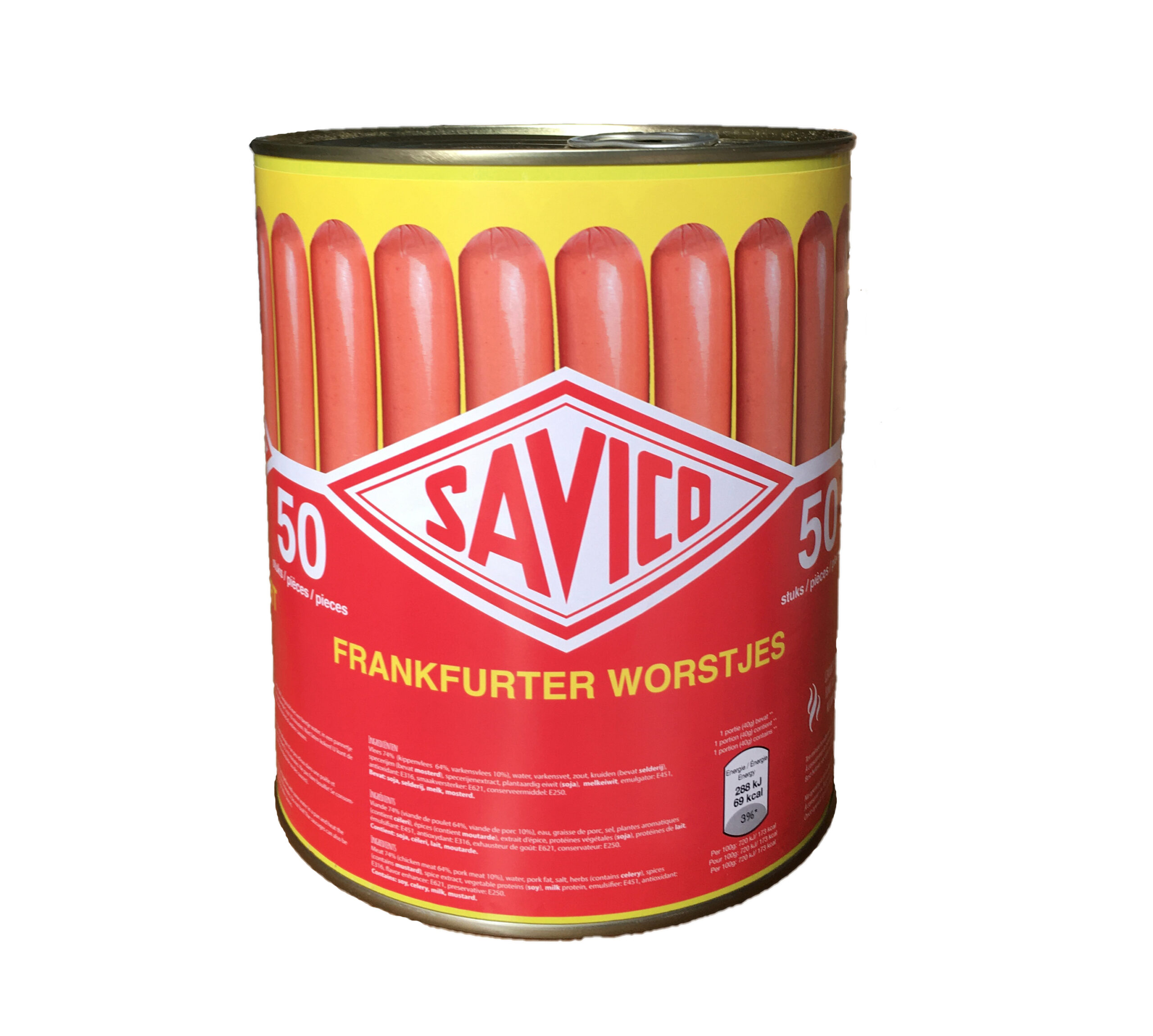 Frankfurter worstjes 50 x 40g SAVICO