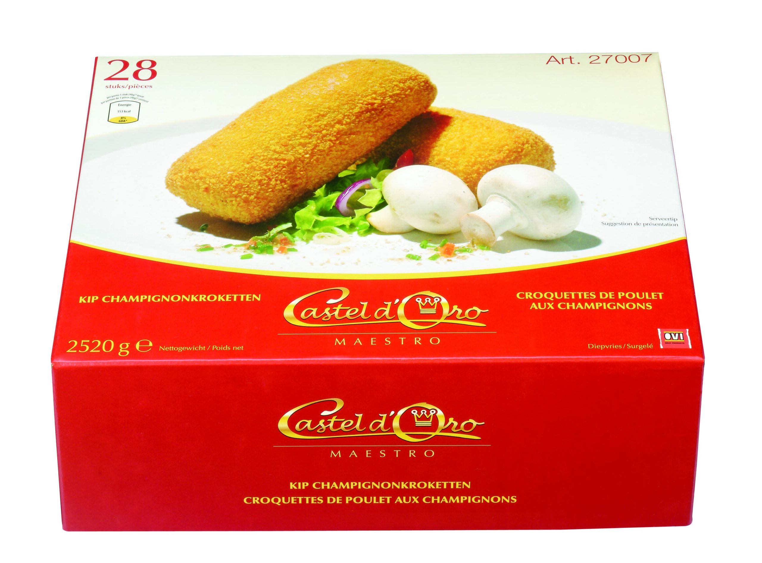 Packshot Kip Champignonkroketten