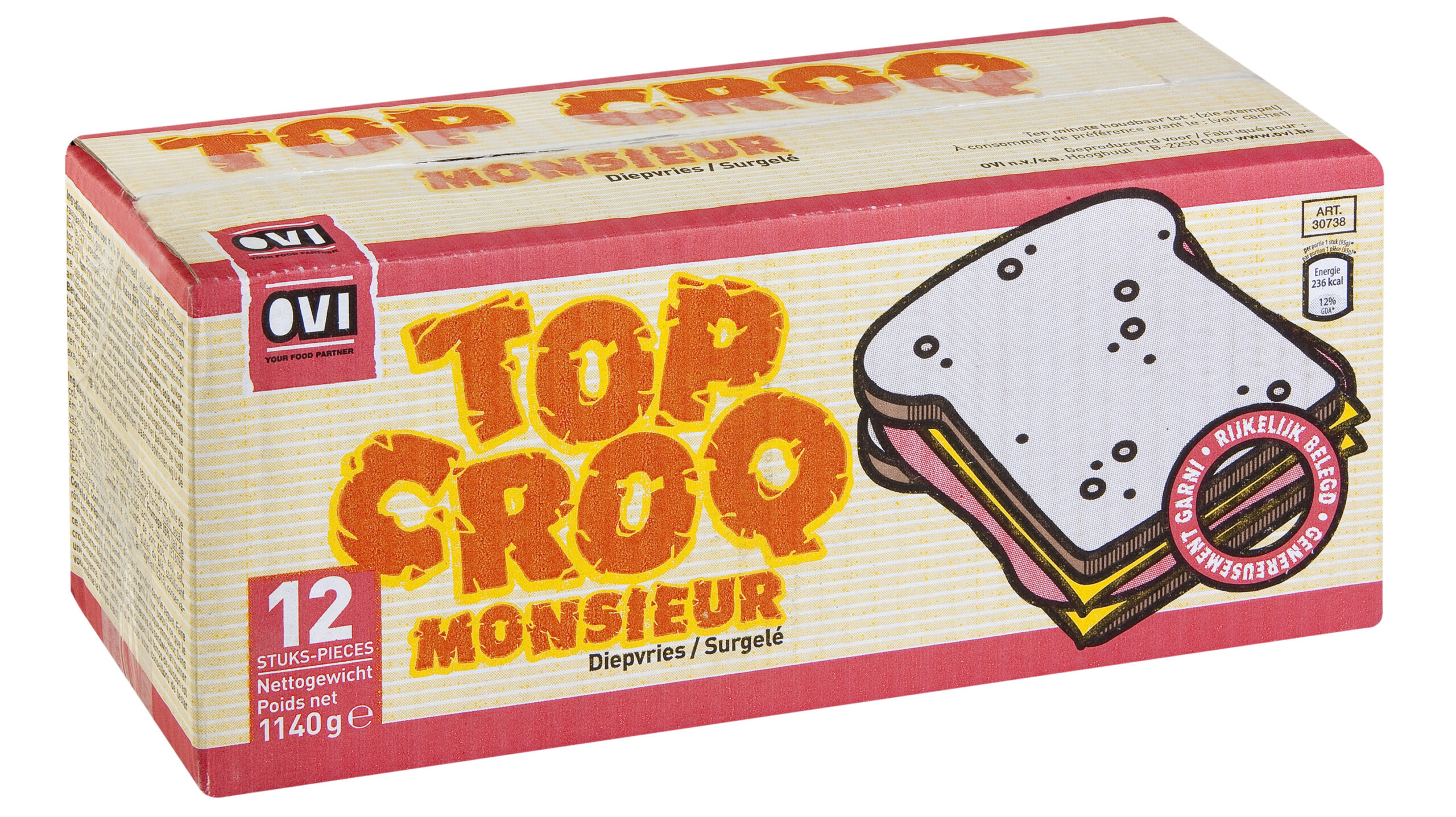 Top Croq monsieur 12 x 95g OVI