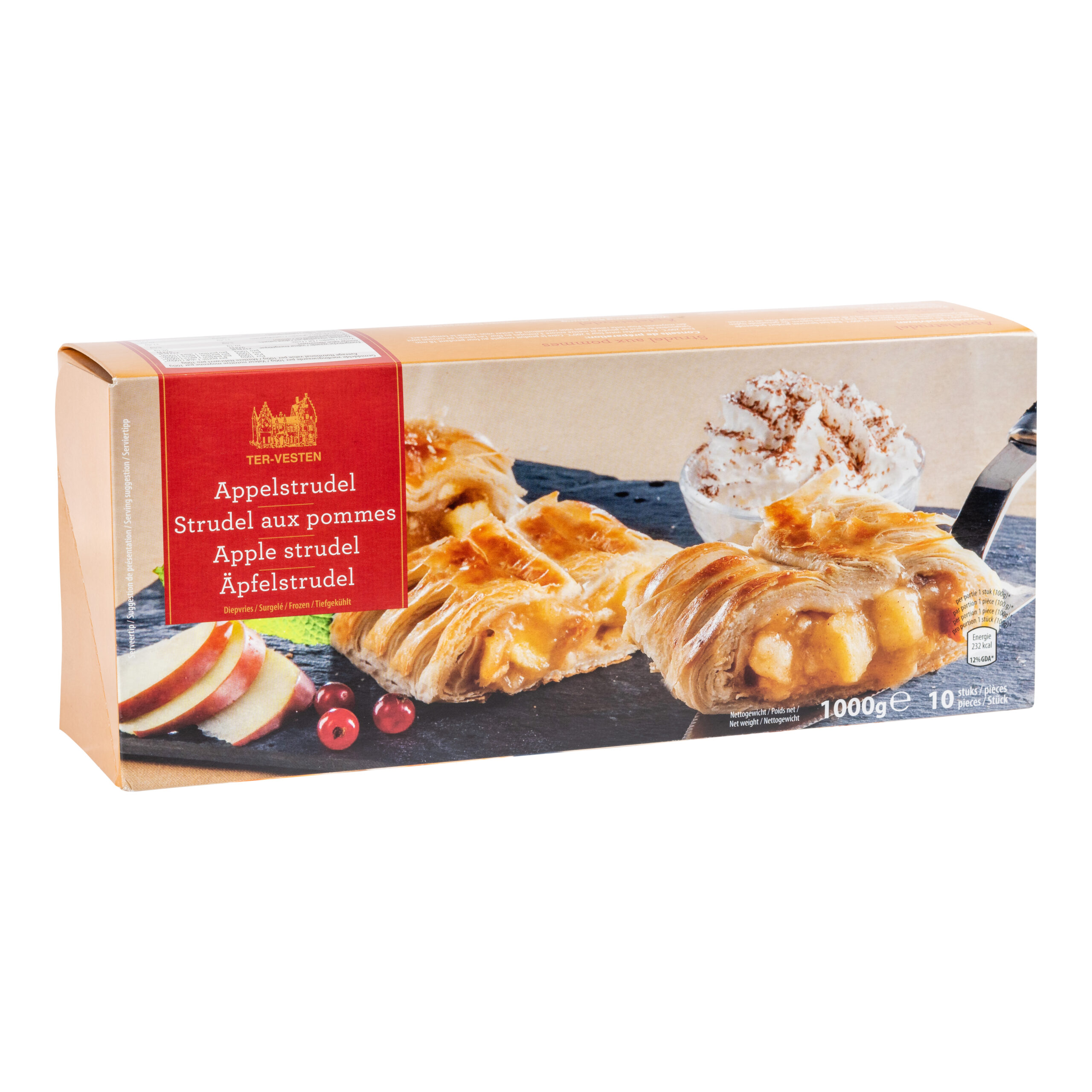 Packshot Appelstrudel 10st 2