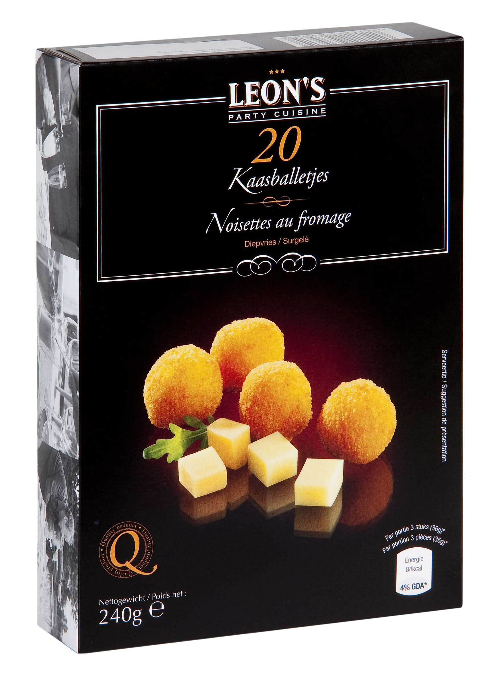 Oud-Brugge kaasballetjes 20 x 12g LEON'S CUISINE