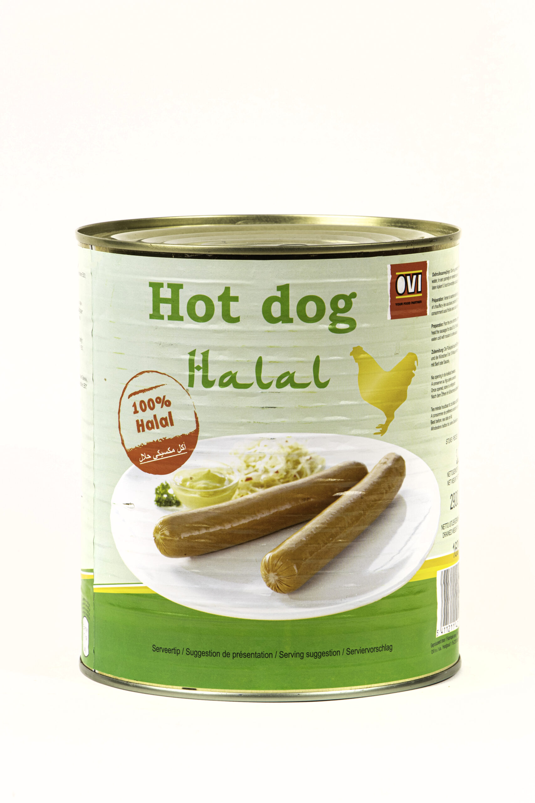 Hotdog Halal Oud Ontwerp
