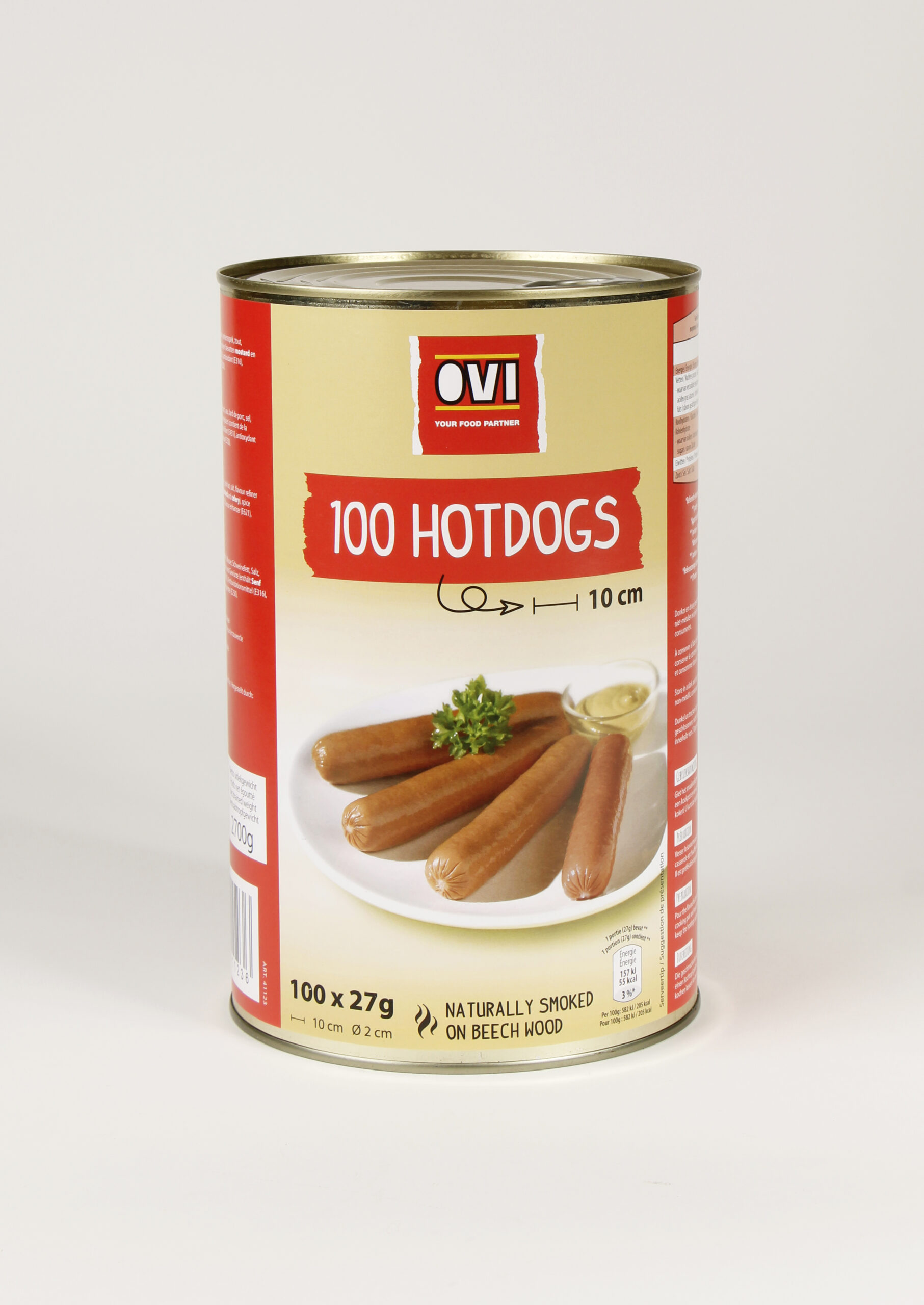 Hotdogs 100 x 27g blik OVI