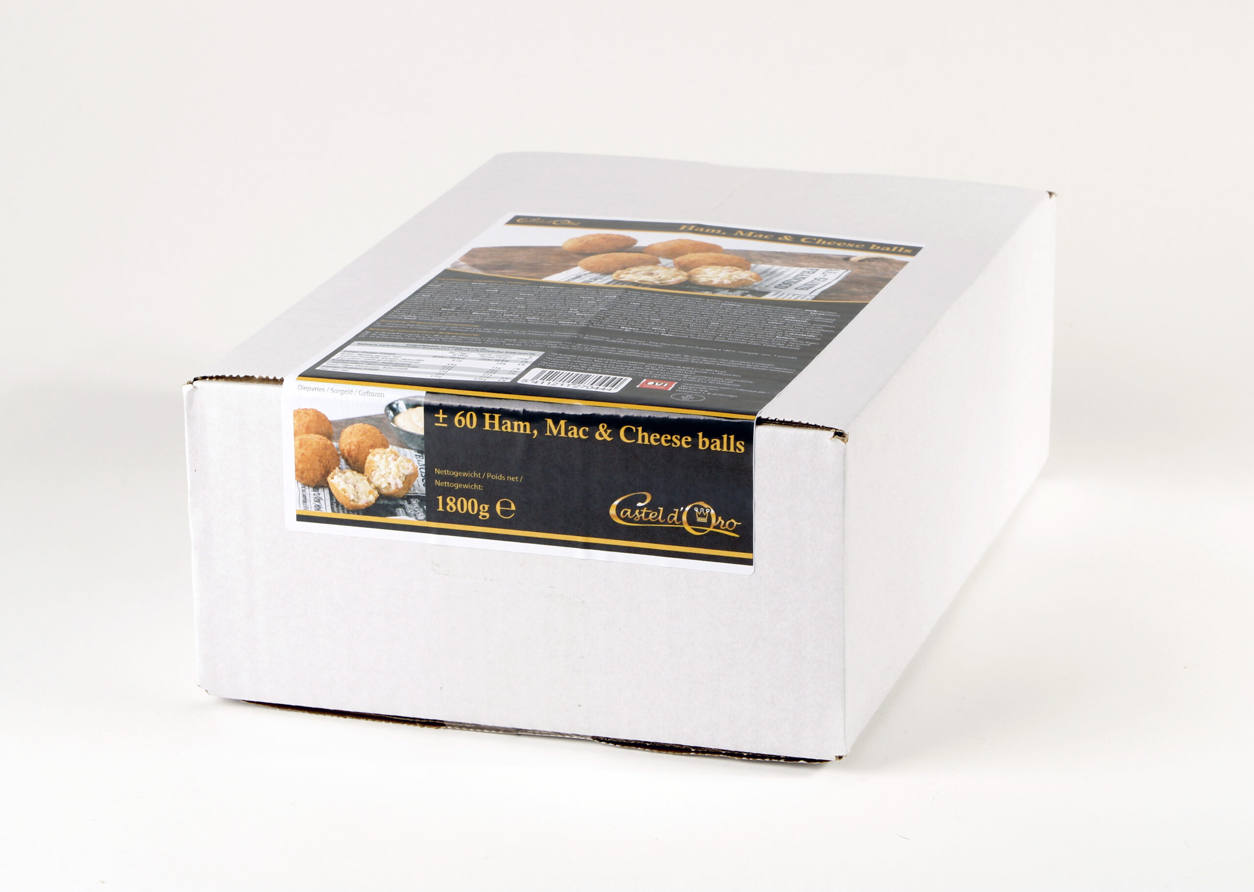 Ham, Mac & Cheese Balls 60 X 30g Castel D’Oro (1)