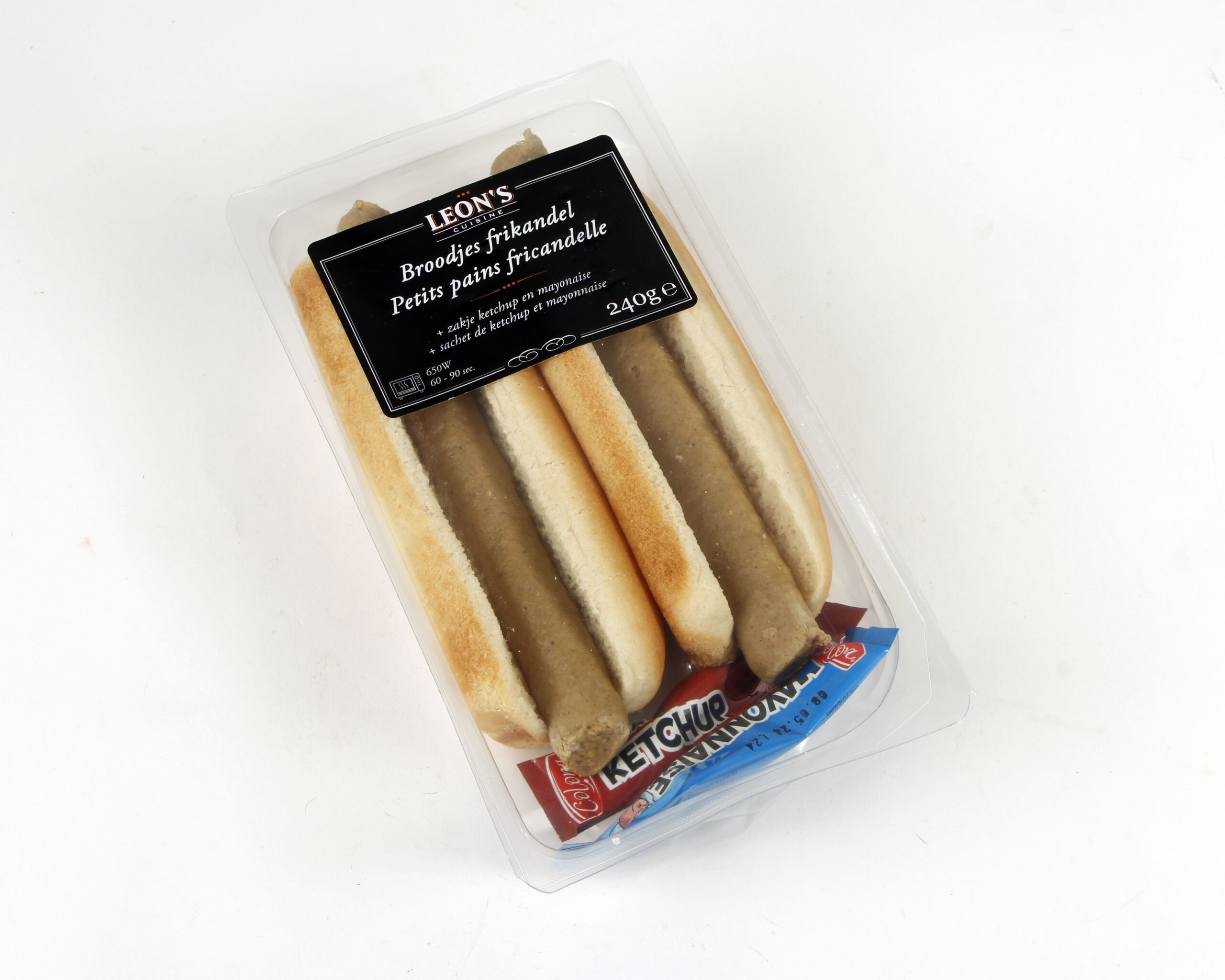 Frikandel broodjes 2 x 120g LEON'S CUISINE