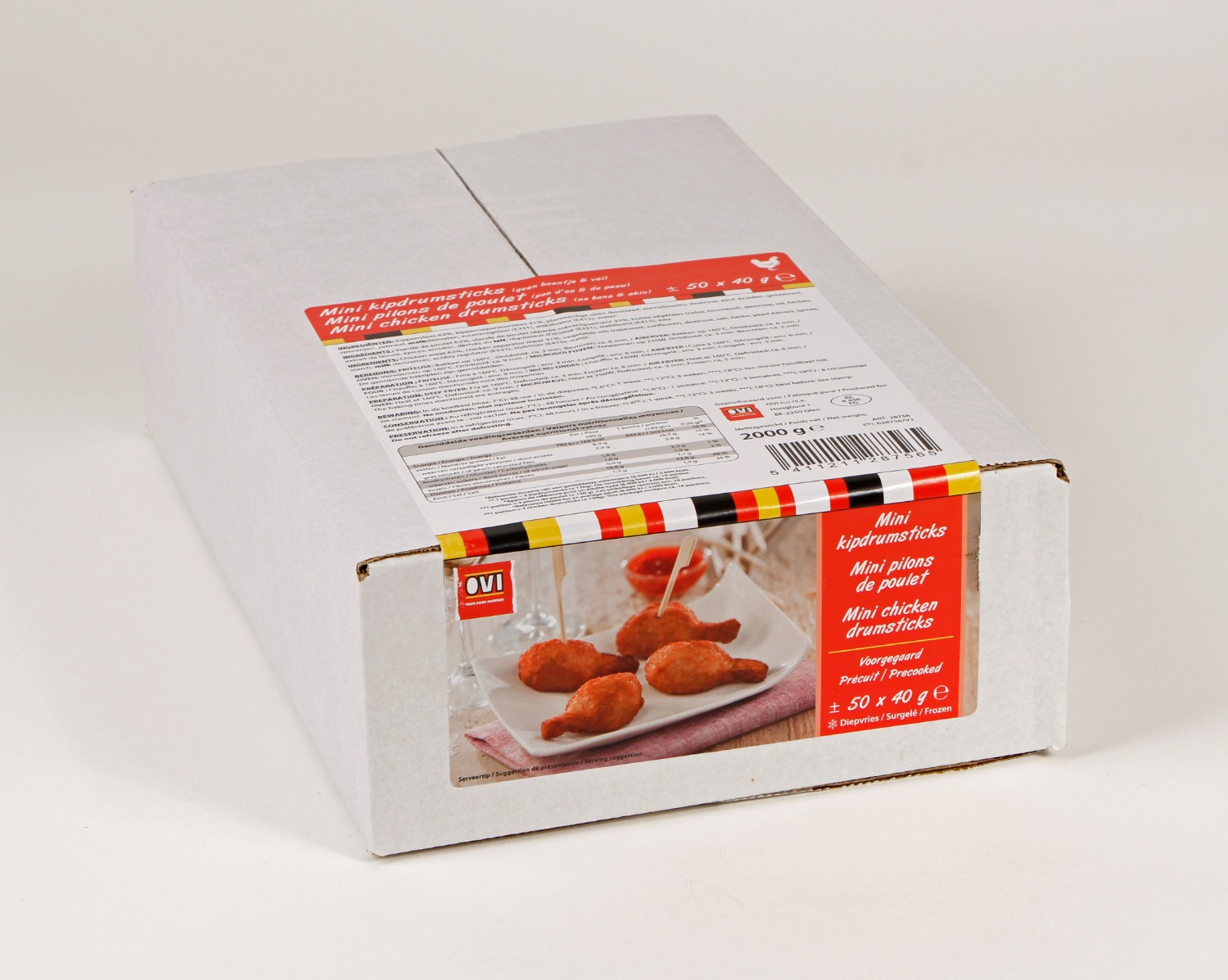 Mini kipdrumsticks +/- 50 x 40g OVI