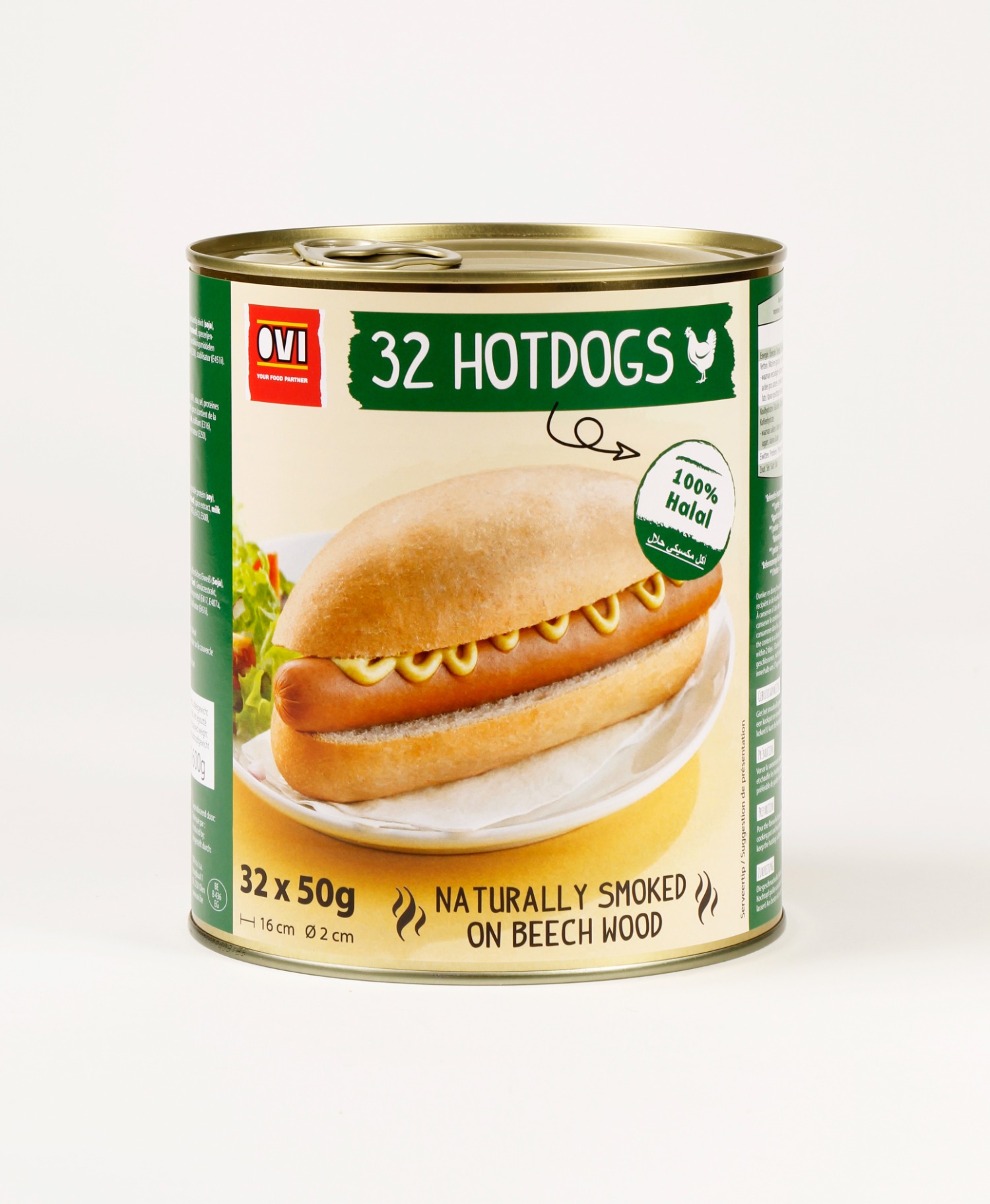 Hotdog halal 32 x 50g OVI